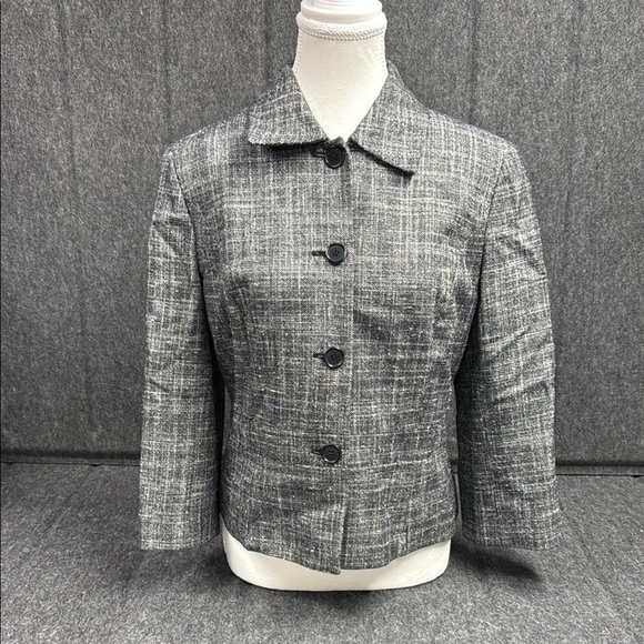 LOFT Jackets & Blazers - LOFT Gray Blazer Textured Tailored Design